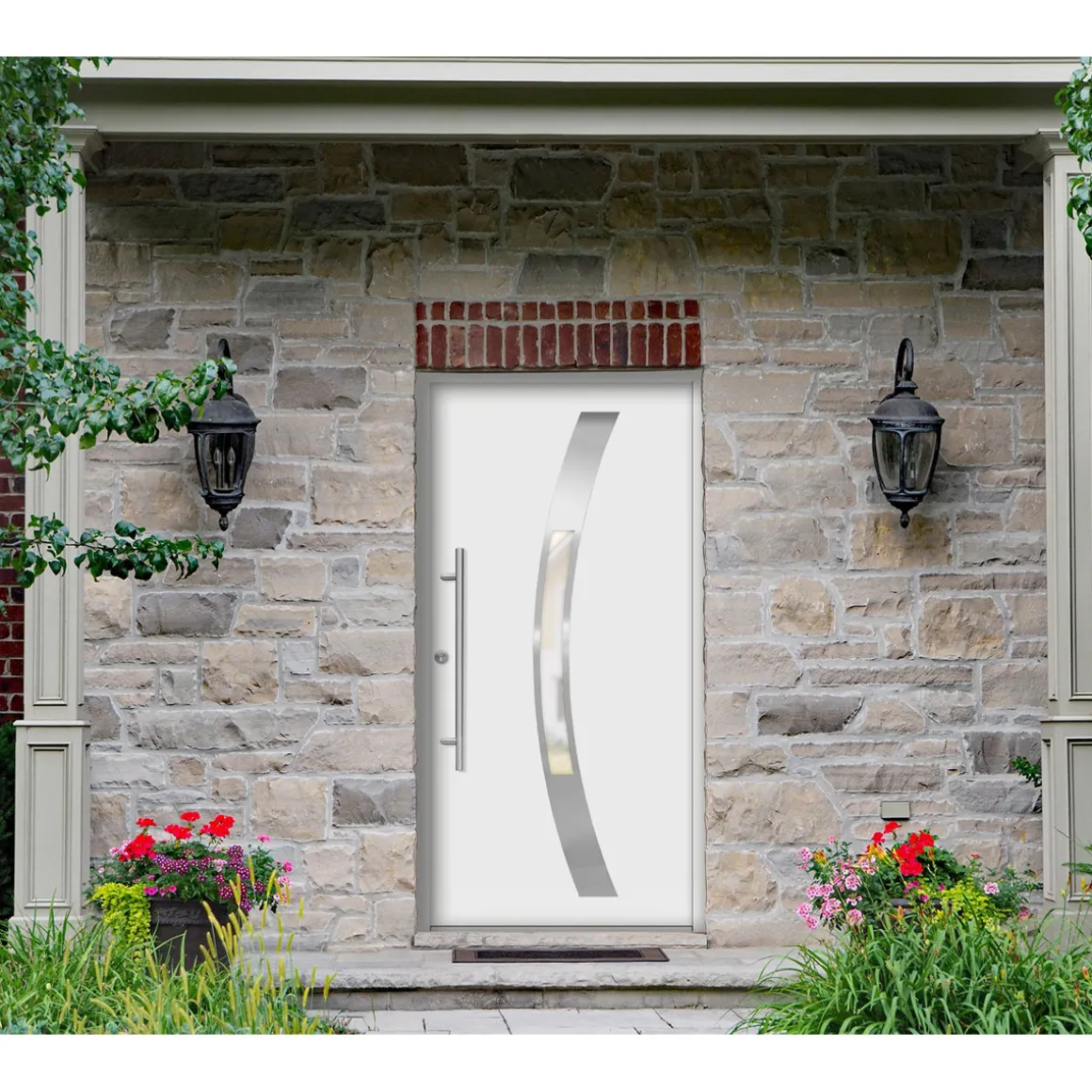 SplenDoor Premium-Haustür Passivedoor Goeteborg energiesparend weiss 110 x 210 cm links