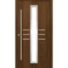 SplenDoor  Premium-Haustür Passivedoor Lund RC2 energiesparend einbruchsicher nussbaum 100 x 210 cm links