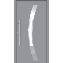 SplenDoor  Premium-Haustür Passivedoor Goeteborg RC2 energiesparend einbruchsicher grau 100 x 200 cm links