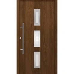 SplenDoor Premium-Haustür Passivedoor Aalborg energiesparend nussbaum 110 x 210 cm links