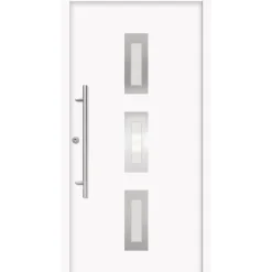 SplenDoor Premium-Haustür Passivedoor Aalborg energiesparend weiss 100 x 210 cm links