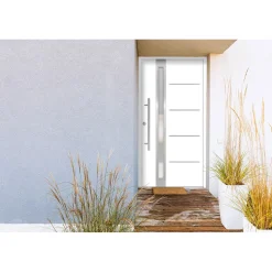 SplenDoor  Premium-Haustür Passivedoor Umea RC2 energiesparend einbruchsicher weiss 110 x 210 cm links