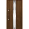 SplenDoor  Premium-Haustür Passivedoor Stockholm RC2 energiesparend einbruchsicher nussbaum 110 x 210 cm links