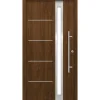 SplenDoor  Premium-Haustür Passivedoor Umea RC2 energiesparend einbruchsicher nussbaum 100 x 210 cm rechts