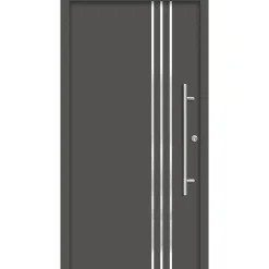 SplenDoor  Premium-Haustür Passivedoor Kalmar energiesparend anthrazit 110 x 210 cm rechts
