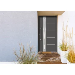 SplenDoor  Premium-Haustür Passivedoor Umea RC2 energiesparend einbruchsicher anthrazit 100 x 200 cm links