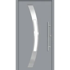 SplenDoor  Premium-Haustür Passivedoor Goeteborg RC2 energiesparend einbruchsicher grau 110 x 210 cm rechts