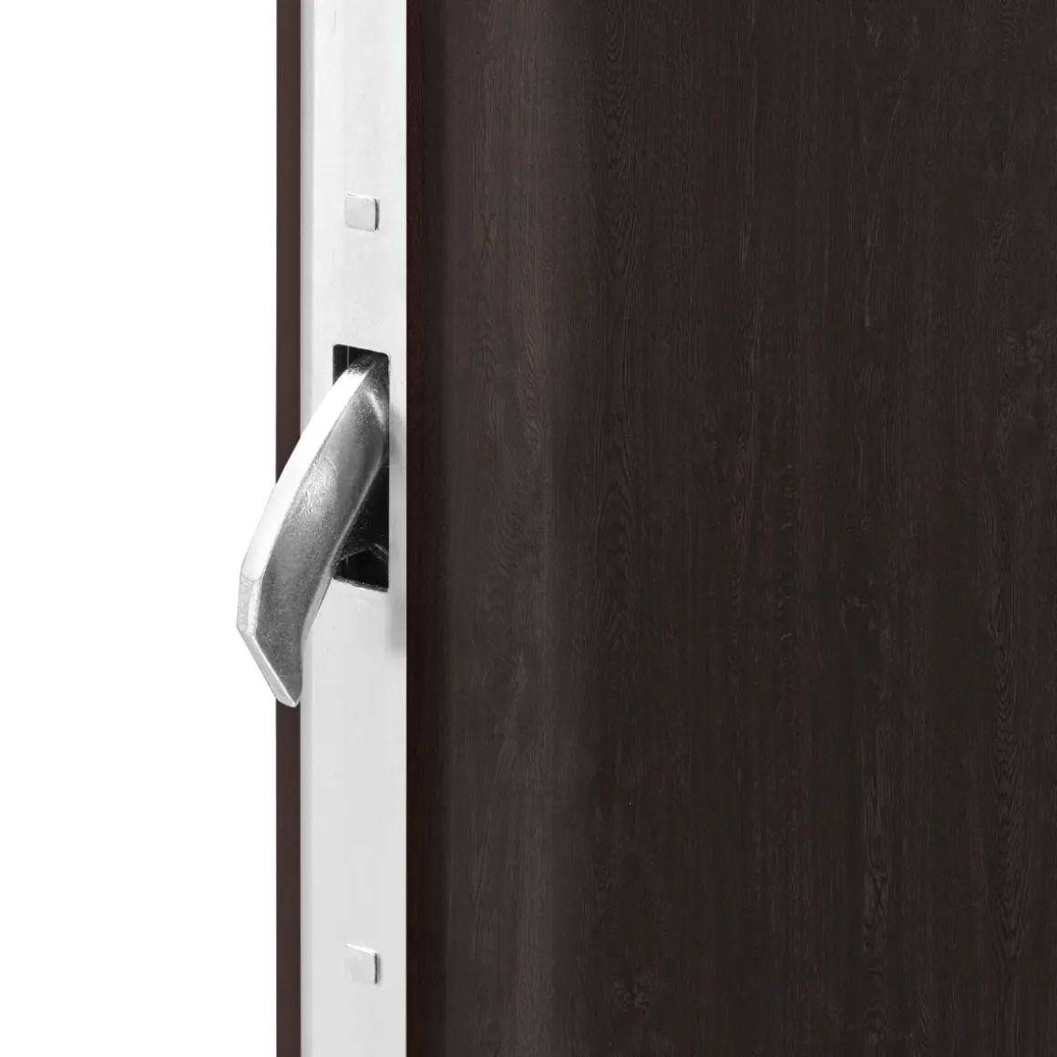 SplenDoor Premium-Haustür Passivedoor Uppsala RC2 energiesparend einbruchsicher nussbaum 100 x 210 cm links
