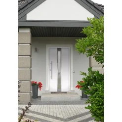 SplenDoor  Premium-Haustür Passivedoor Stockholm RC2 energiesparend einbruchsicher weiss 100 x 200 cm links
