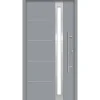 SplenDoor  Premium-Haustür Passivedoor Umea energiesparend grau 110 x 210 cm rechts