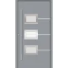 SplenDoor  Premium-Haustür Passivedoor Bergen energiesparend grau 100 x 210 cm links