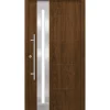 SplenDoor  Premium-Haustür Passivedoor Eksjo RC2 energiesparend einbruchsicher nussbausm 100 x 200 cm links