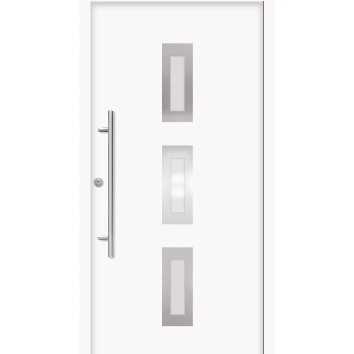 SplenDoor Premium-Haustür Passivedoor Aalborg energiesparend weiss 100 x 200 cm links