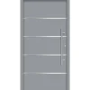 SplenDoor  Premium-Haustür Passivedoor Visby RC2 energiesparend einbruchsicher grau 100 x 200 cm rechts
