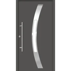 SplenDoor  Premium-Haustür Passivedoor Goeteborg RC2 energiesparend einbruchsicher anthrazit 100 x 210 cm links