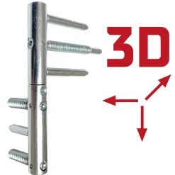 SplenDoor  Sicherheits-Nebeneingangstuer NS3 RC2  88x198 Anthrazit links