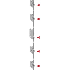 SplenDoor  Sicherheits-Nebeneingangstuer NS4 RC2 auf Maß, Anthrazit, Rechts