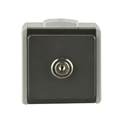 Steckdose abschließbar 1-fach, AP gr./