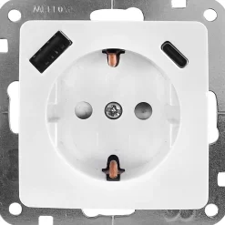 Steckdose Monaco mit USB-A/C-Anschluss