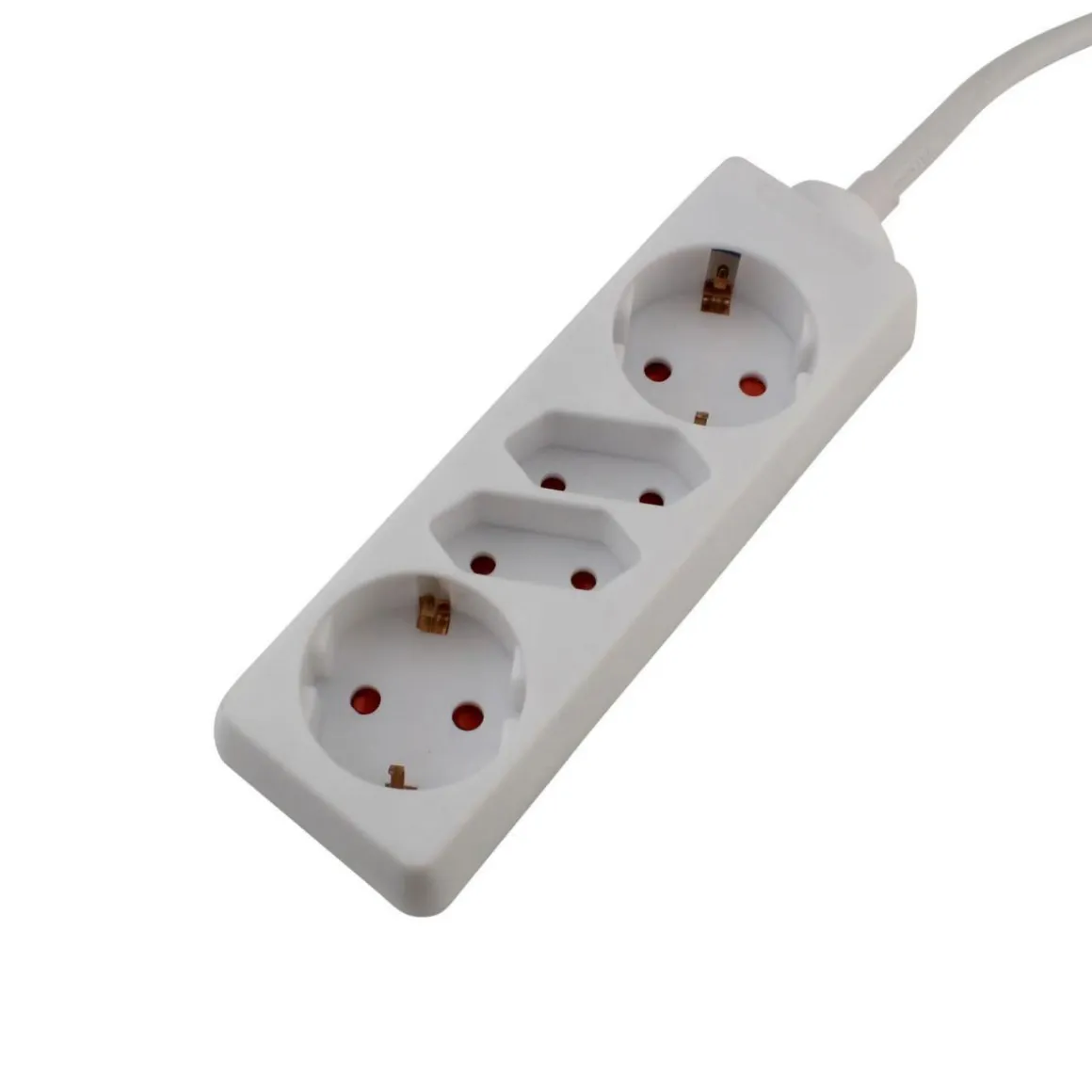 Steckdosenleiste 1,4 m 4-fach weiß