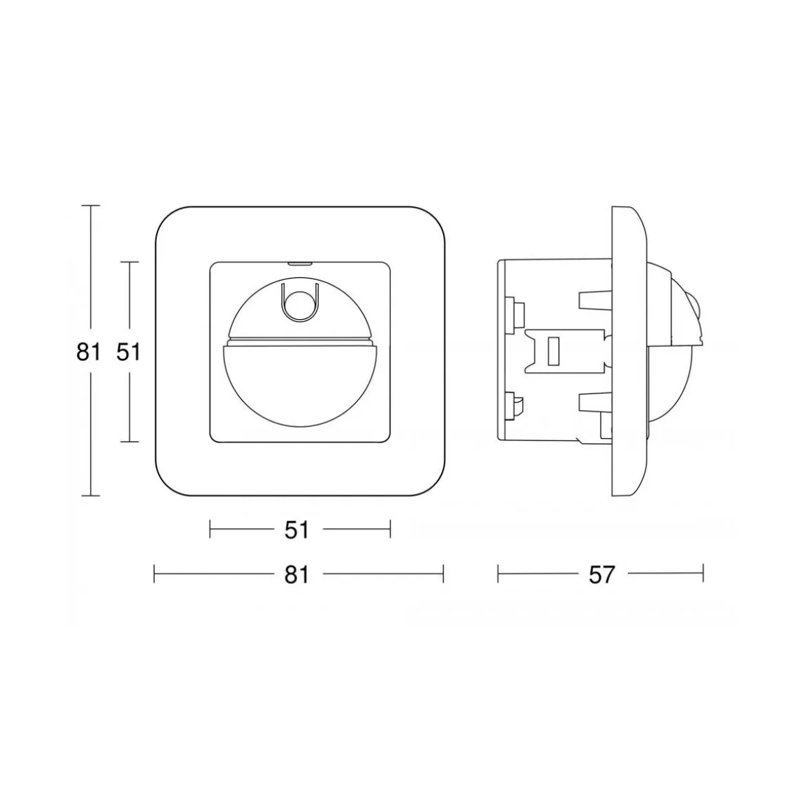 Steinel Bewegungsmelder IR 180 UP EASY weiß