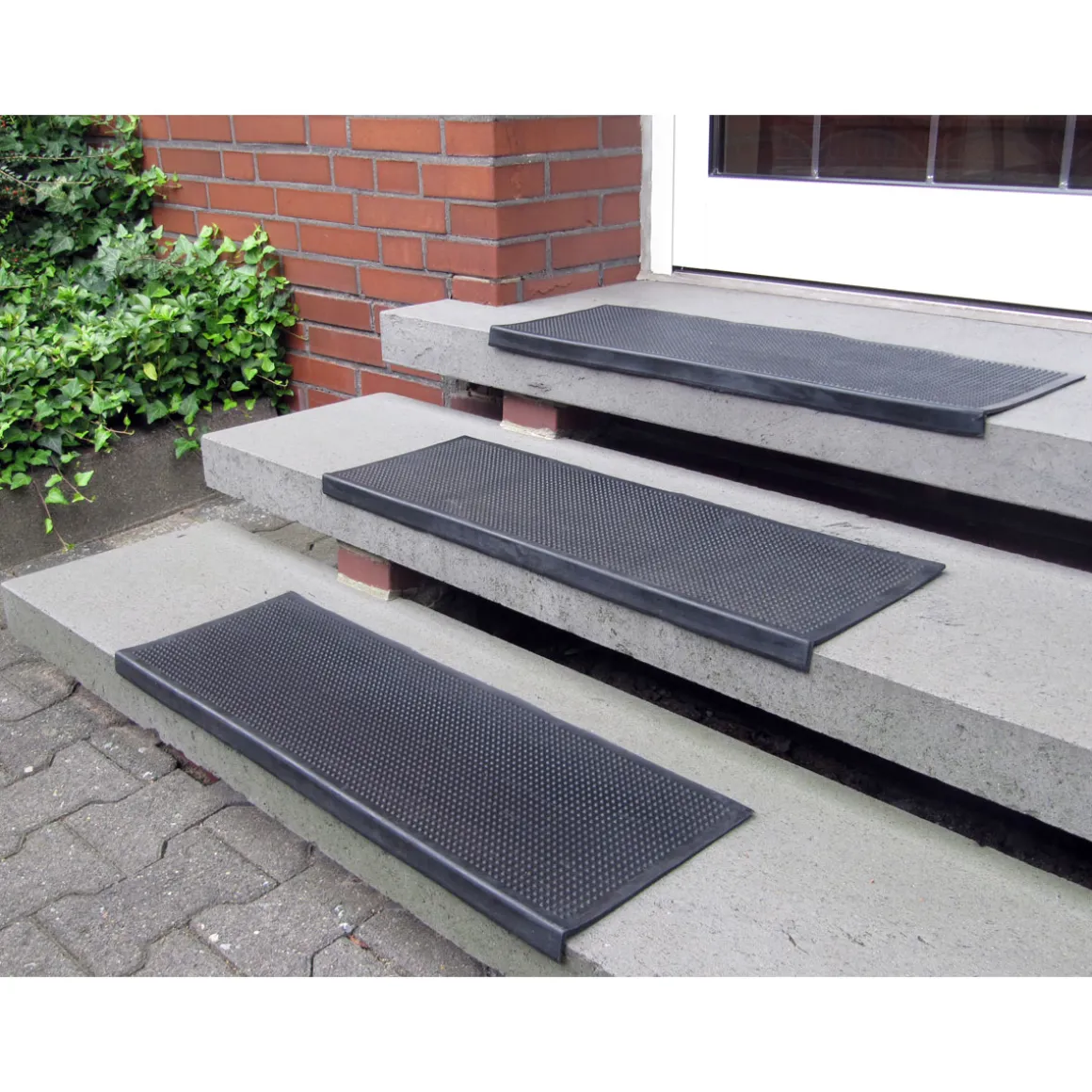 Stufenmatte Gummi 77 x 25 cm schwarz