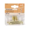 Suki Einbohrband Stahl Durchmesser 0,9x Durchmesser 5,4 x 2,5 cm vermessingt 2 Stück