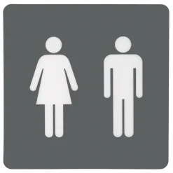 Suki Türschild WC selbsthaftend grau