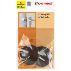 Suki Wandpuffer-Set klebend 4 cm braun 2 Stück