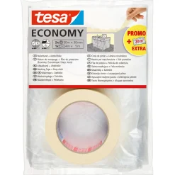Tesa  Abdeckset Malerband Economy 50m x 30mm und Abdeckfolie 5 x 4m