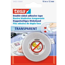 Tesa Doppelseitiges Klebeband transparent 10m x 12 mm