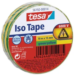 Tesa Isolierband gelb/grün 10 m x 15 mm
