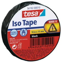 Tesa Isolierband schwarz 10 m x 15 mm