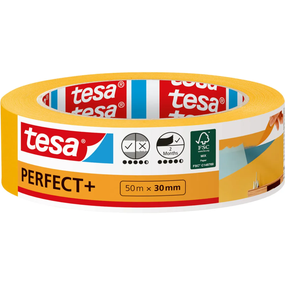 Tesa Malerband Perfect+ 50m x 30mm