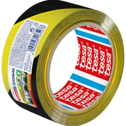 Tesa  Signalband Markierungsklebeband Universal gelb-schwarz 66m x 50mm