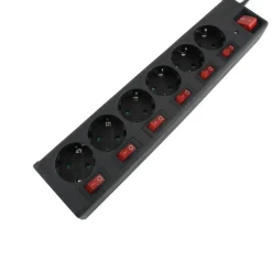 Tischsteckdose 6fach 7 Schalter