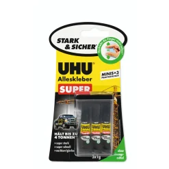 UHU  Alleskleber Super minis 3 x 1 g