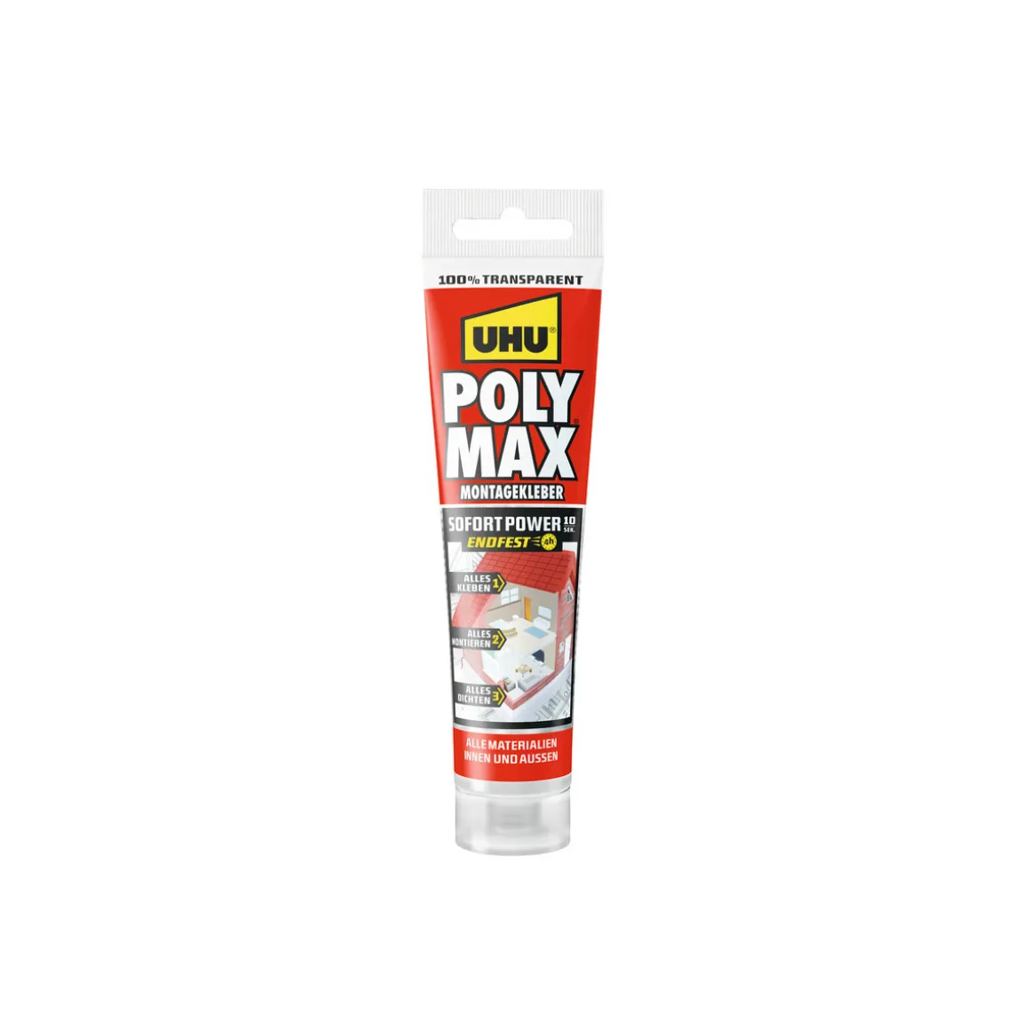 UHU  Montagekleber Poly Max Sofort Power transparent 115 g