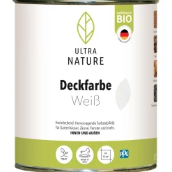 Ultra Nature Deckfarbe Weiß 0,75 L