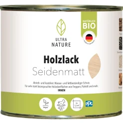 Ultra Nature Holzlack 0.375 l FarblosSeidenmatt