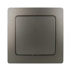 Unitec Aus-/Wechselschalter Monaco platin