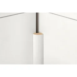 Viertelstab weiß Hochglanz 2,6 m