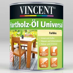 Vincent Hartholz-Öl Universal Farblos 0,75 L