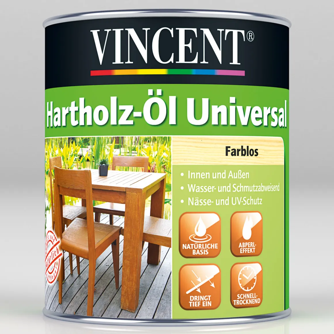 Vincent Hartholz-Öl Universal Farblos 0,75 L