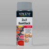 Vincent 2in1 Buntlack Spray silbergrau glänzend 400 ml