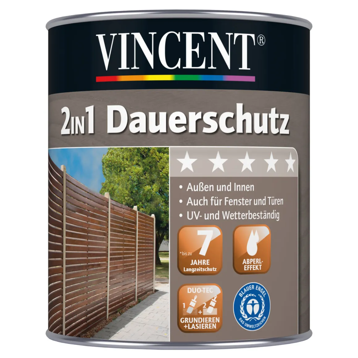 Vincent 2in1 Dauerschutz Mahagoni 0,75 L
