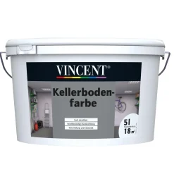 Vincent Kellerbodenfarbe Grau seidenmatt 5 L