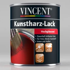 Vincent Kunstharz Buntlack RAL 6005 Moosgrün hochglänzend 125 ml