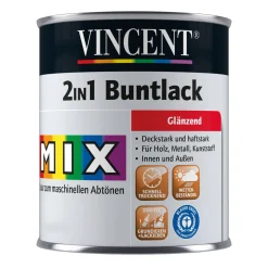 Vincent  Lack 2in1 Buntlack MIX IT! glänzend 0,75 l