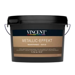 Vincent Metallic-Effekt Wandfarbe gold 1 L